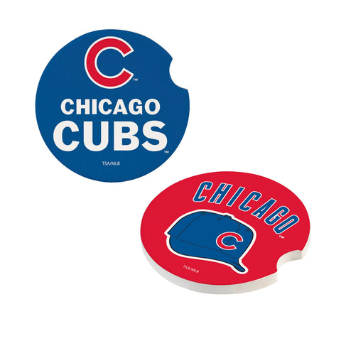 Chicago Cubs Car Coaster Set 2 Pack-0