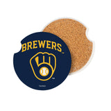 Milwaukee Brewers Car Coaster Set 2 Pack-1