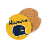 Milwaukee Brewers Car Coaster Set 2 Pack-2