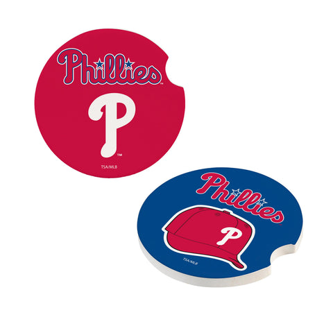Philadelphia Phillies Car Coaster Set 2 Pack-0