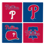Philadelphia Phillies Coaster Set 4 Piece with Wood Caddy-1