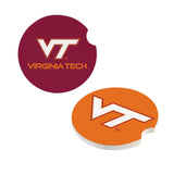 Virginia Tech Hokies Car Coaster Set 2 Pack-0