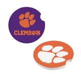 Clemson Tigers Car Coaster Set 2 Pack-0