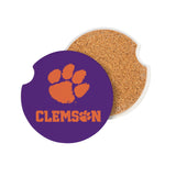 Clemson Tigers Car Coaster Set 2 Pack-1