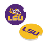 LSU Tigers Car Coaster Set 2 Pack-0