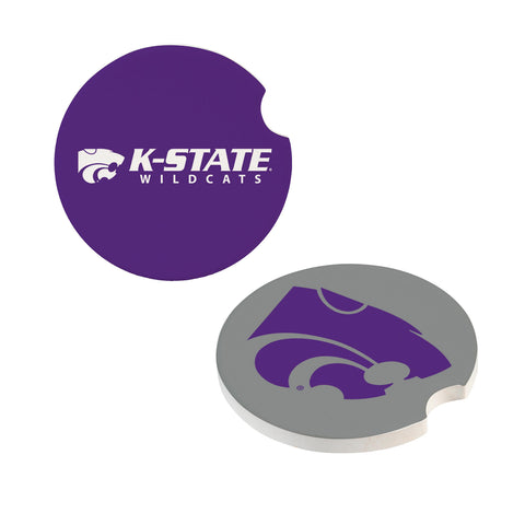 Kansas State Wildcats Car Coaster Set 2 Pack Periodic Restock-0