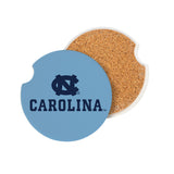 North Carolina Tar Heels Car Coaster Set 2 Pack-1