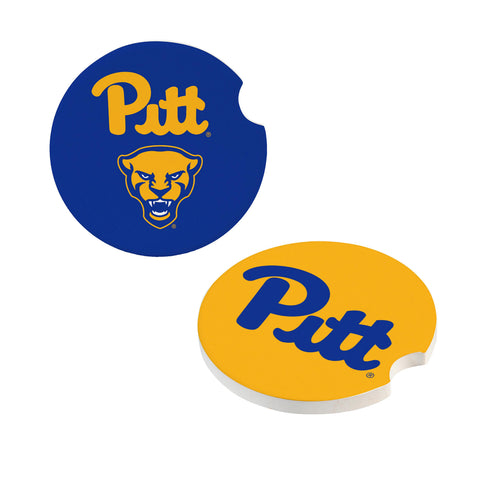 Pittsburgh Panthers Car Coaster Set 2 Pack Periodic Restock-0