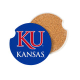 Kansas Jayhawks Car Coaster Set 2 Pack-0