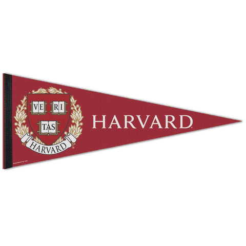 Harvard Crimson Pennant 12x30 Premium Style-0