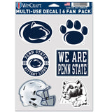 Penn State Nittany Lions Decal Multi Use Fan 6 Pack-0