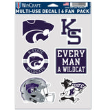 Kansas State Wildcats Decal Multi Use Fan 6 Pack-0