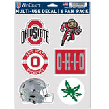 Ohio State Buckeyes Decal Multi Use Fan 6 Pack-0