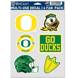 Oregon Ducks Decal Multi Use Fan 6 Pack-0