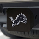 Detroit Lions Hitch Cover Chrome Emblem on Black - Special Order-0