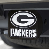 Green Bay Packers Hitch Cover Chrome Emblem on Black - Special Order-0