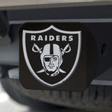 Las Vegas Raiders Hitch Cover Chrome Emblem on Black - Special Order-0