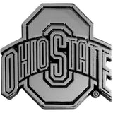 Ohio State Buckeyes Auto Emblem Premium Metal Chrome-0