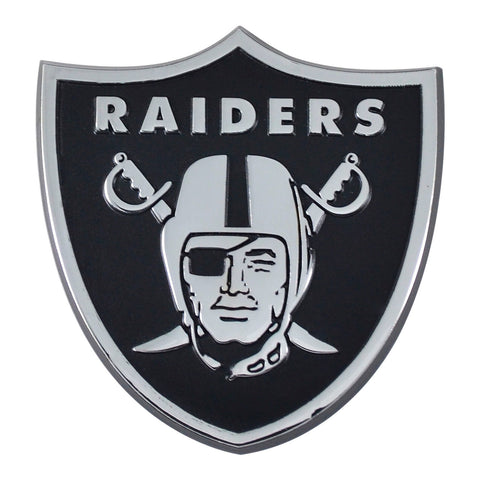 Las Vegas Raiders Auto Emblem Premium Metal Chrome-0