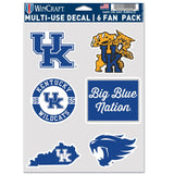 Kentucky Wildcats Decal Multi Use Fan 6 Pack-0