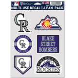 Colorado Rockies Decal Multi Use Fan 6 Pack-0