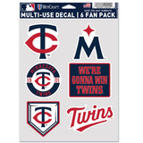 Minnesota Twins Decal Multi Use Fan 6 Pack-0