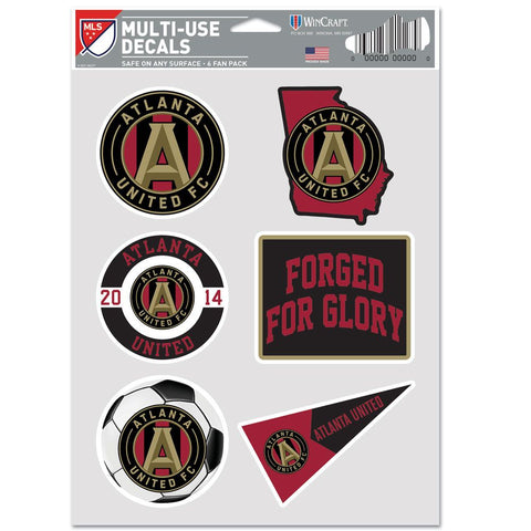 Atlanta United FC Decal Multi Use Fan 6 Pack Special Order-0