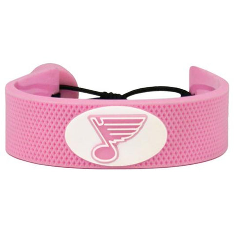 St. Louis Blues Bracelet Pink Hockey CO-0