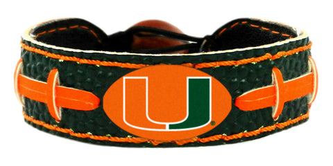 Miami Hurricanes Bracelet Team Color Football CO-0