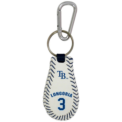 Tampa Bay Rays Keychain Classic Baseball Evan Longoria CO-0