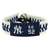 New York Yankees Bracelet Genuine Baseball CC Sabathia CO-0