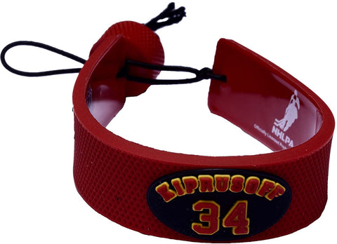 Calgary Flames Bracelet Team Color Jersey Miikka Kiprusoff Design CO-0