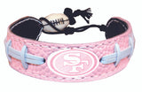 San Francisco 49ers Bracelet Pink Football CO-0