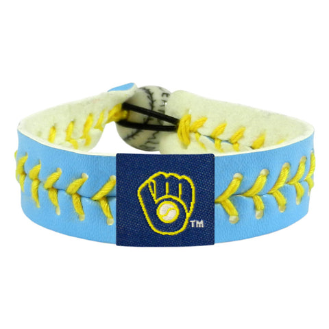 Milwaukee Brewers Bracelet Team Color Baseball Columbia Blue CO-0