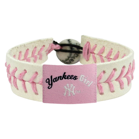 New York Yankees Bracelet Baseball Pink Yankee Girl CO-0