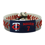 Minnesota Twins Bracelet Team Color Baseball Gray Joe Mauer CO-0