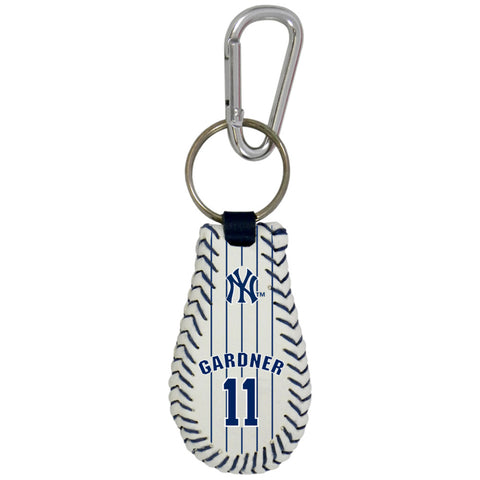 New York Yankees Keychain Baseball Pink Pinstripe CO-0