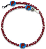 Philadelphia Phillies Necklace Frozen Rope Team Color Baseball Retro P Logo CO-0