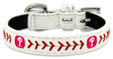 Philadelphia Phillies Pet Collar Classic Baseball Leather Size Toy CO-0