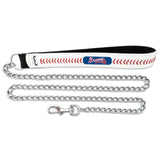 Atlanta Braves Pet Leash Baseball Leather Size Medium CO-0