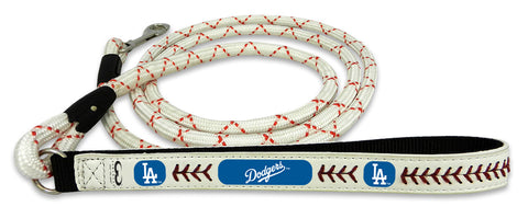 Los Angeles Dodgers Pet Leash Leather Chain Baseball Size Medium CO-0