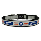 Milwaukee Brewers Pet Collar Reflective Baseball Size Large CO-0