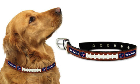 Houston Texans Pet Collar Leather Size Medium CO-0