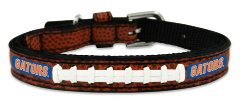 Florida Gators Pet Collar Classic Football Leather Size Toy CO-0