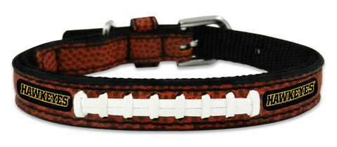 Iowa Hawkeyes Classic Leather Toy Football Collar-0