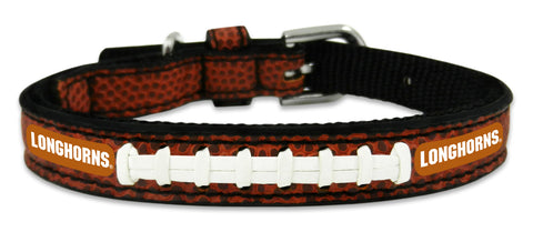 Texas Longhorns Classic Leather Toy Football Collar-0