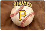 Pittsburgh Pirates Pet Bowl Mat Classic Baseball Size Large CO-0
