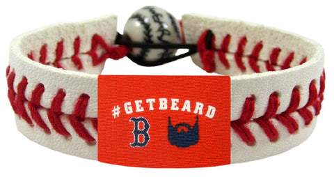 Boston Red Sox GetBeard Classic Baseball Bracelet-0