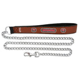 Tampa Bay Buccaneers Pet Leash Leather Chain Football Size Large-0