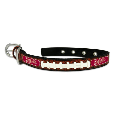 Florida State Seminoles Pet Collar Classic Leather Size Small CO-0